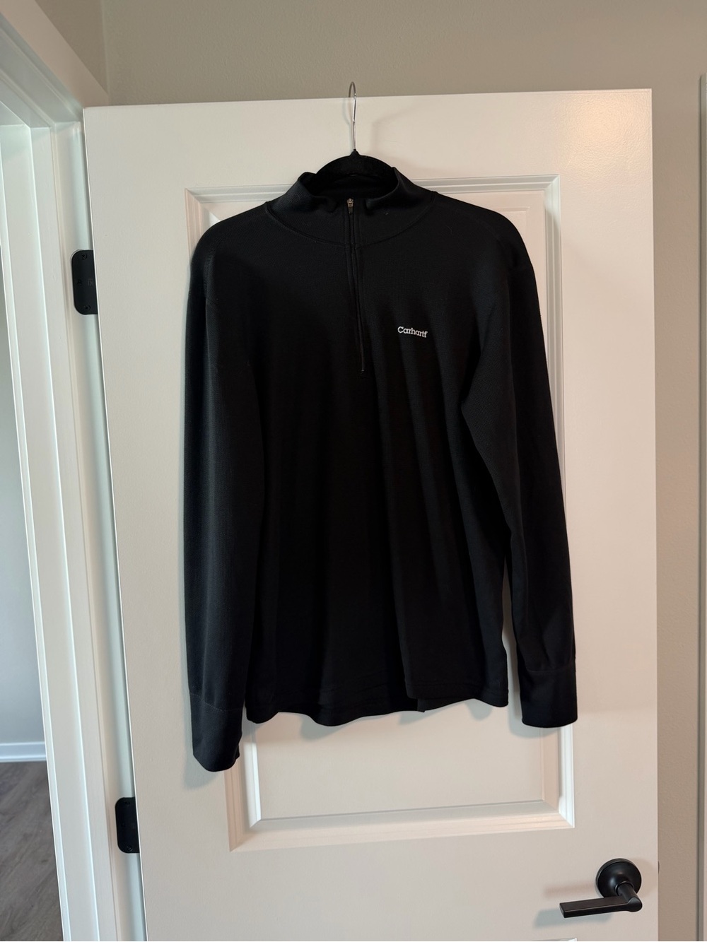 Carhartt Men's Black Half-Zip Pullover M